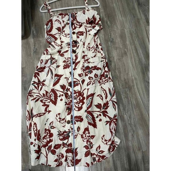 Anthropologie Women's Oahu Off The Shoulder Midi Dress Floral Size 10 - Picture 7 of 9